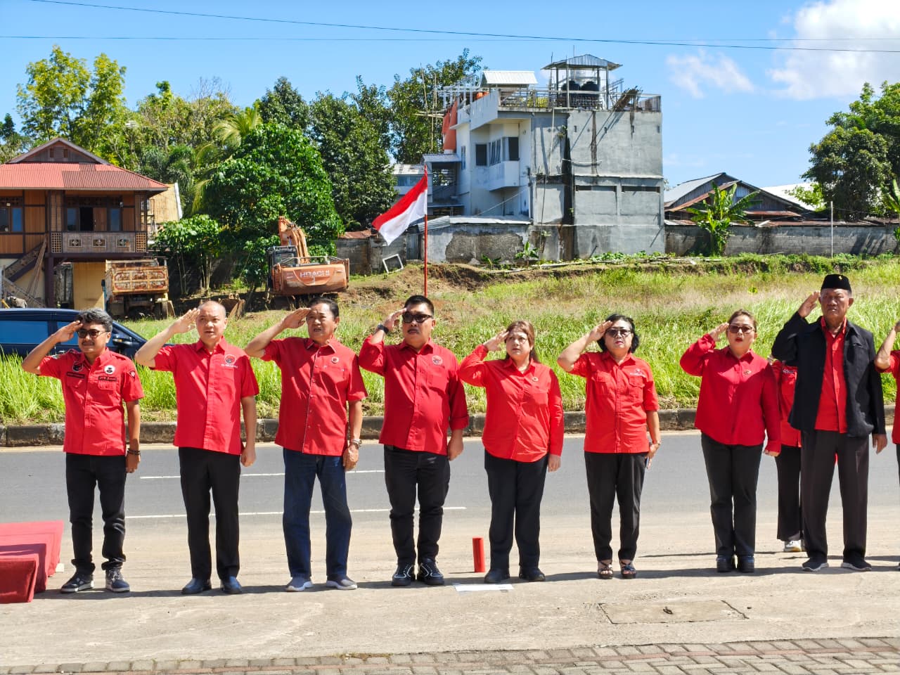 PDIP Sulut dan Manado Gelar Upacara HUT RI ke-80