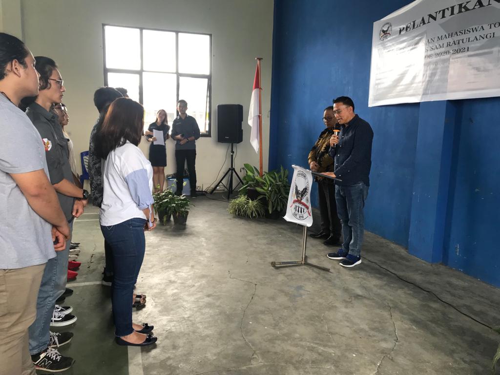 Walikota Eman Lantik Pengurus Hima Tomohon Periode 2020-2021