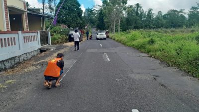 Kerusakan Jalan Lingkar Barat Tomohon Mulai Diperbaiki 